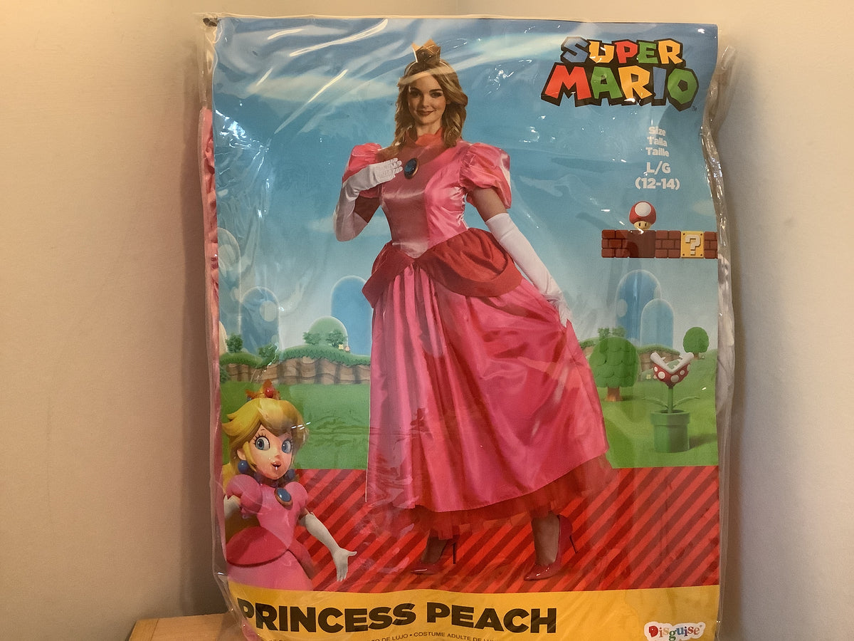 Super Mario - Princess Peach Deluxe - Adult Large (12-14)