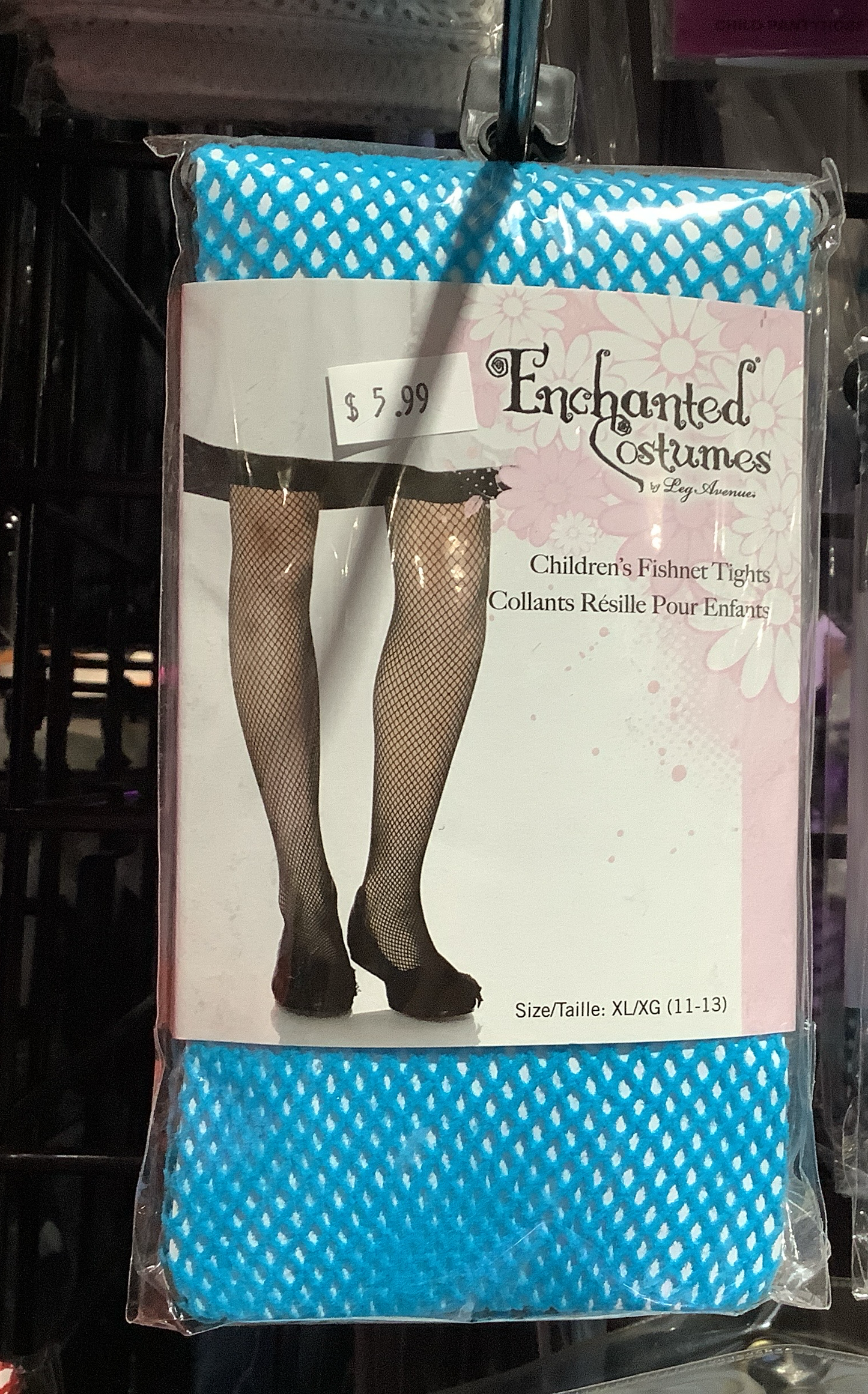 Enchanted Costumes Fishnets - Neon Blue XL