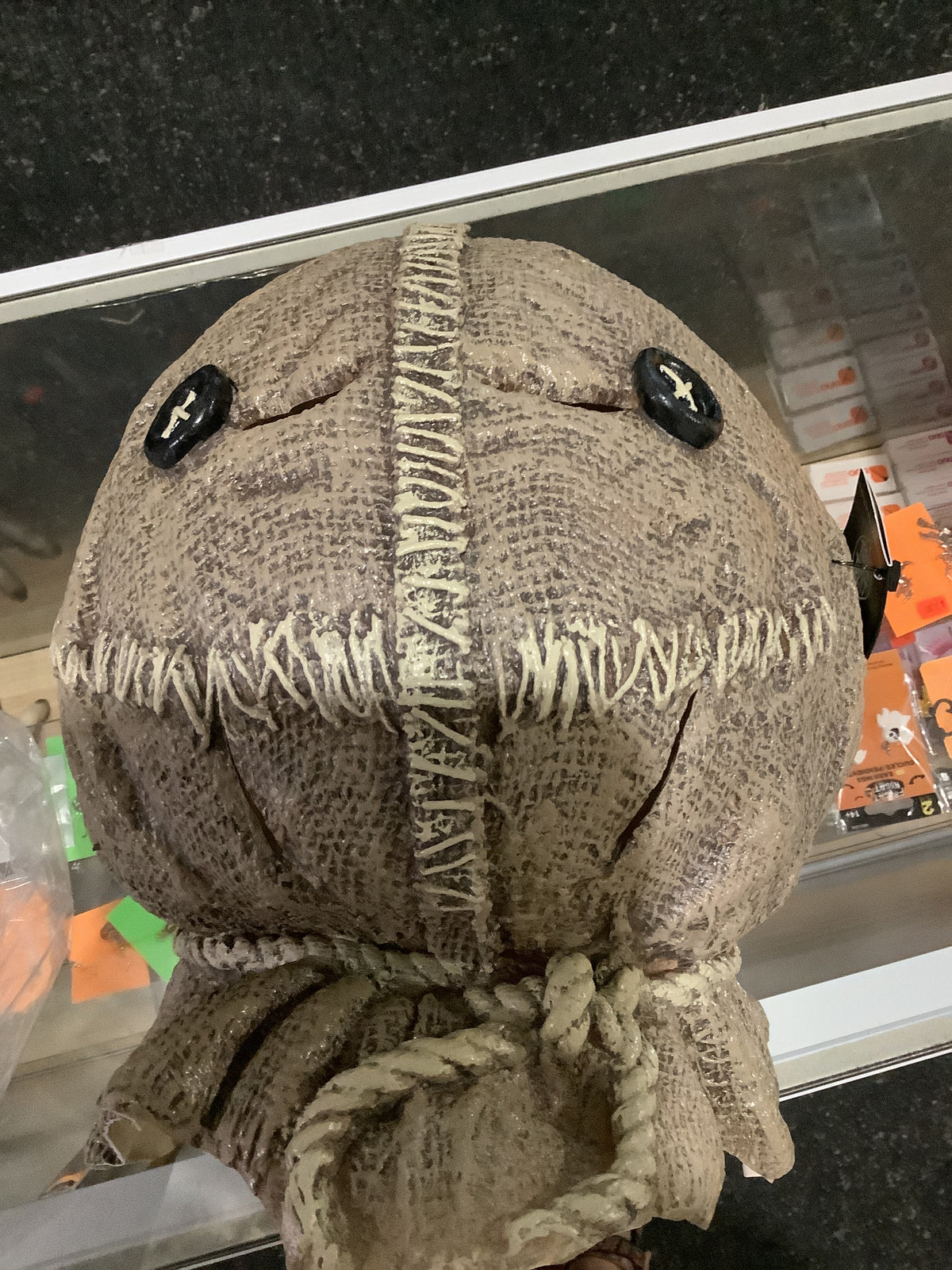 Trick O Treat Sam Burlap Mask