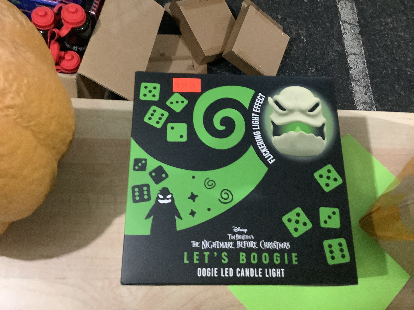 Oogie Boogie Flameless Flickering Candle Light