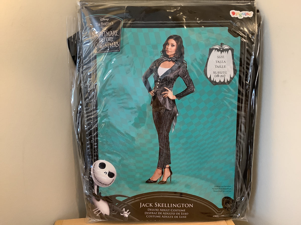 Nightmare Before Christmas - Jack Skellington Female Deluxe - Adult XL (18-20)