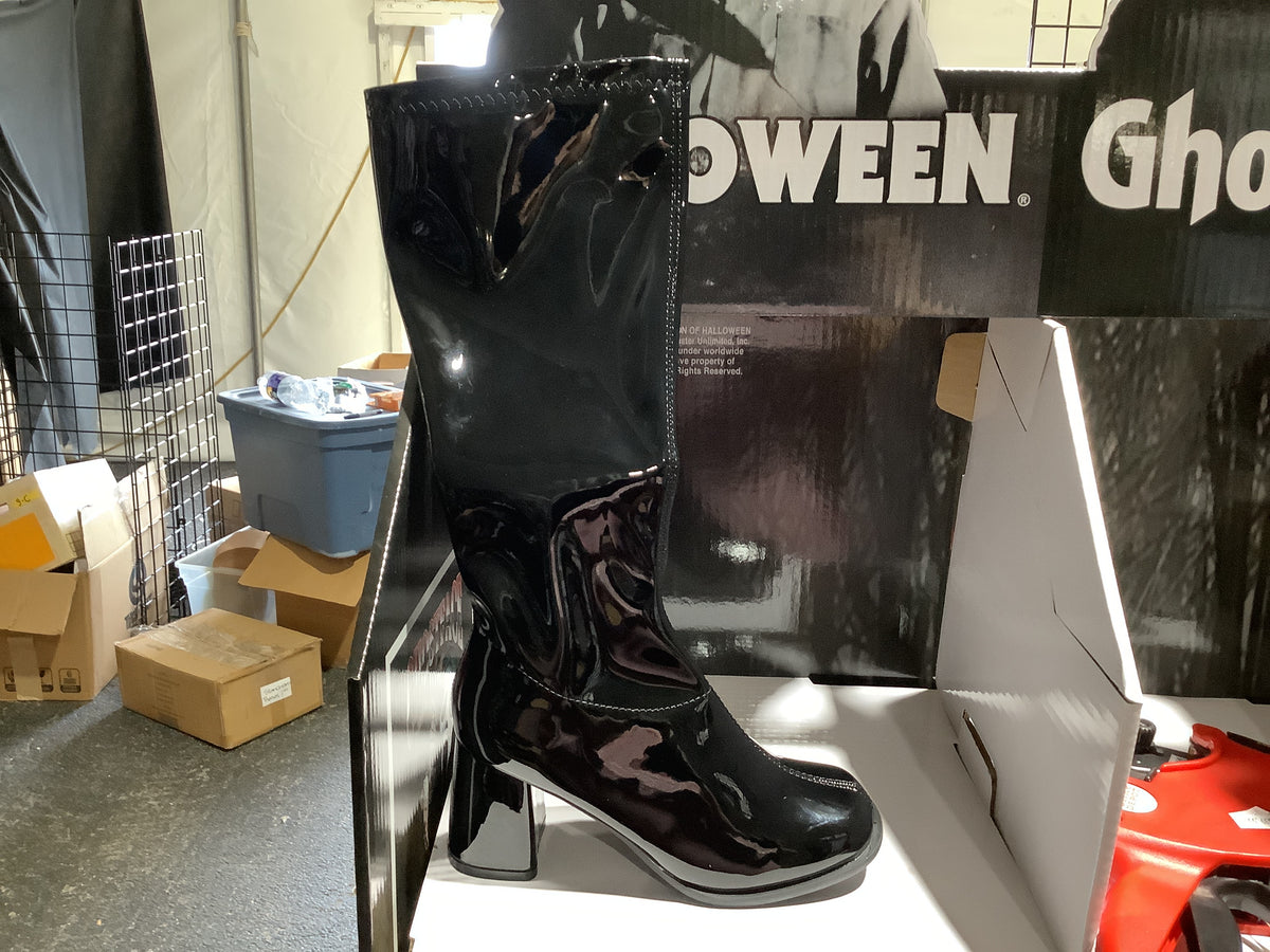 Ellie Go-Go Boots - Black - Size 8