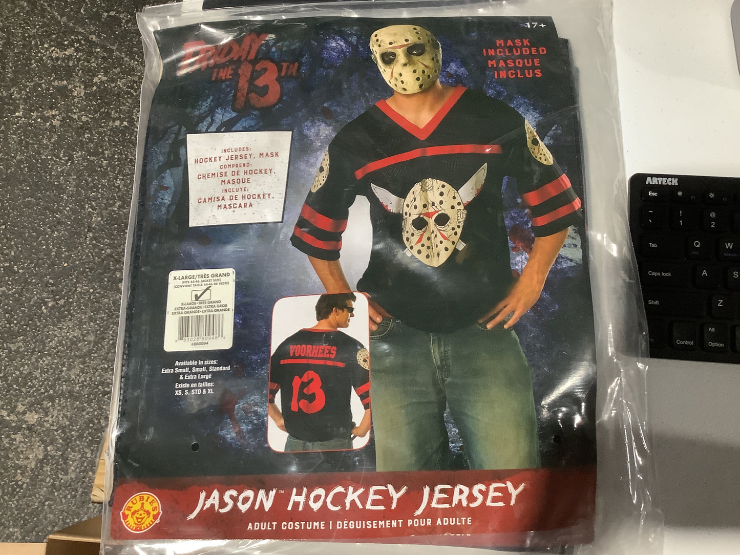 Jason Hockey Jersey/Mask - Adult XL