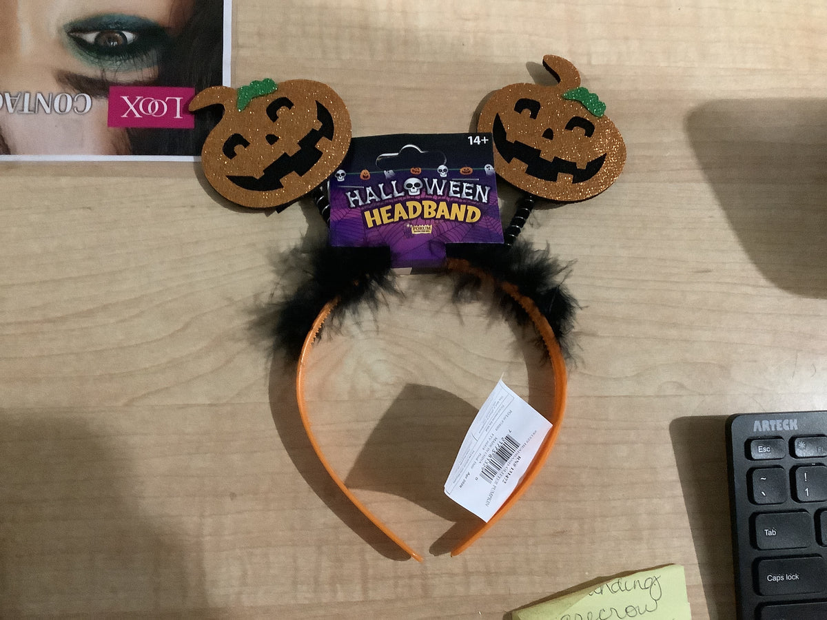 Halloween Pumpkin Bopper Headband