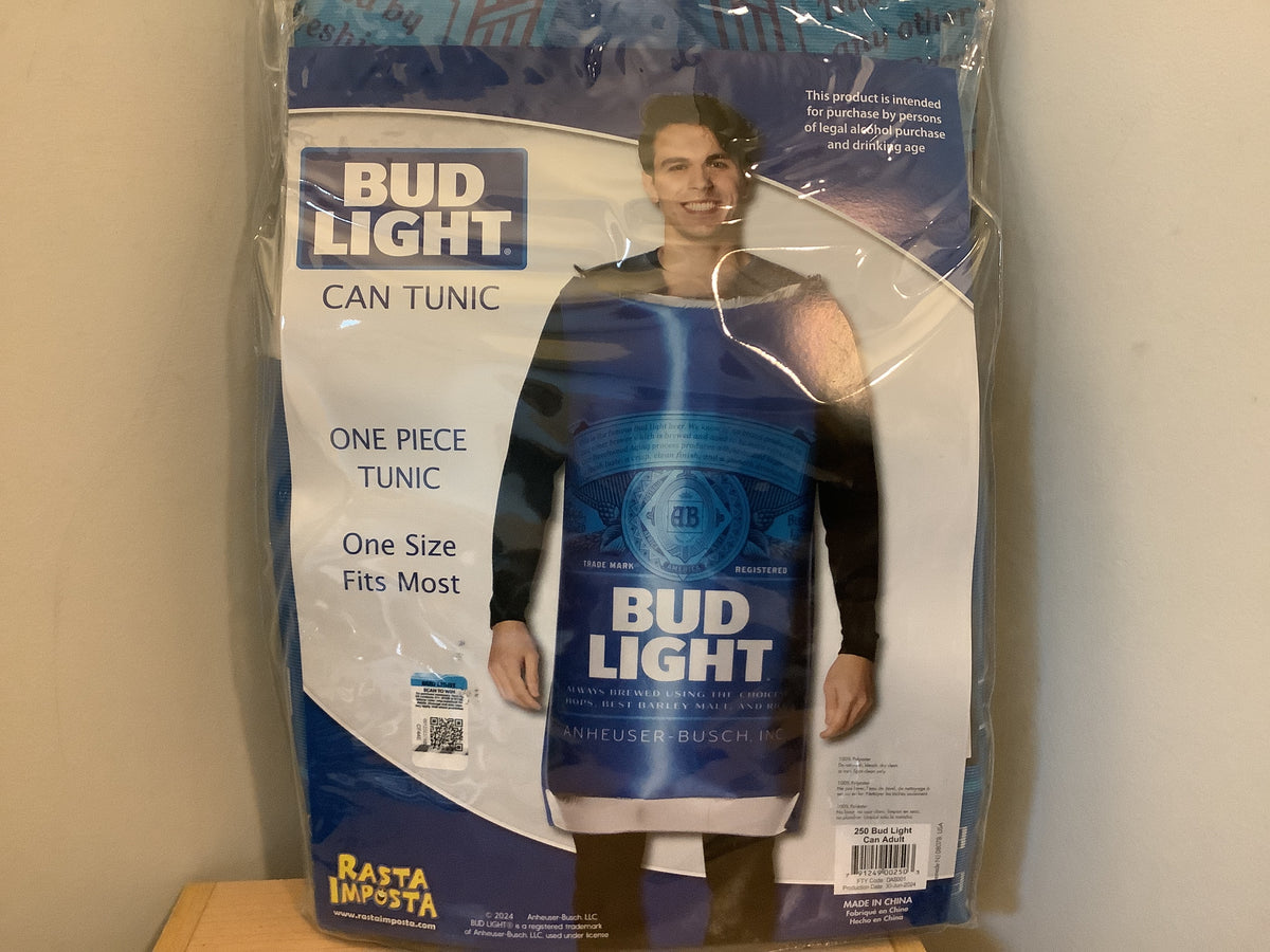 Bud Light Can Costume - Adult One Size