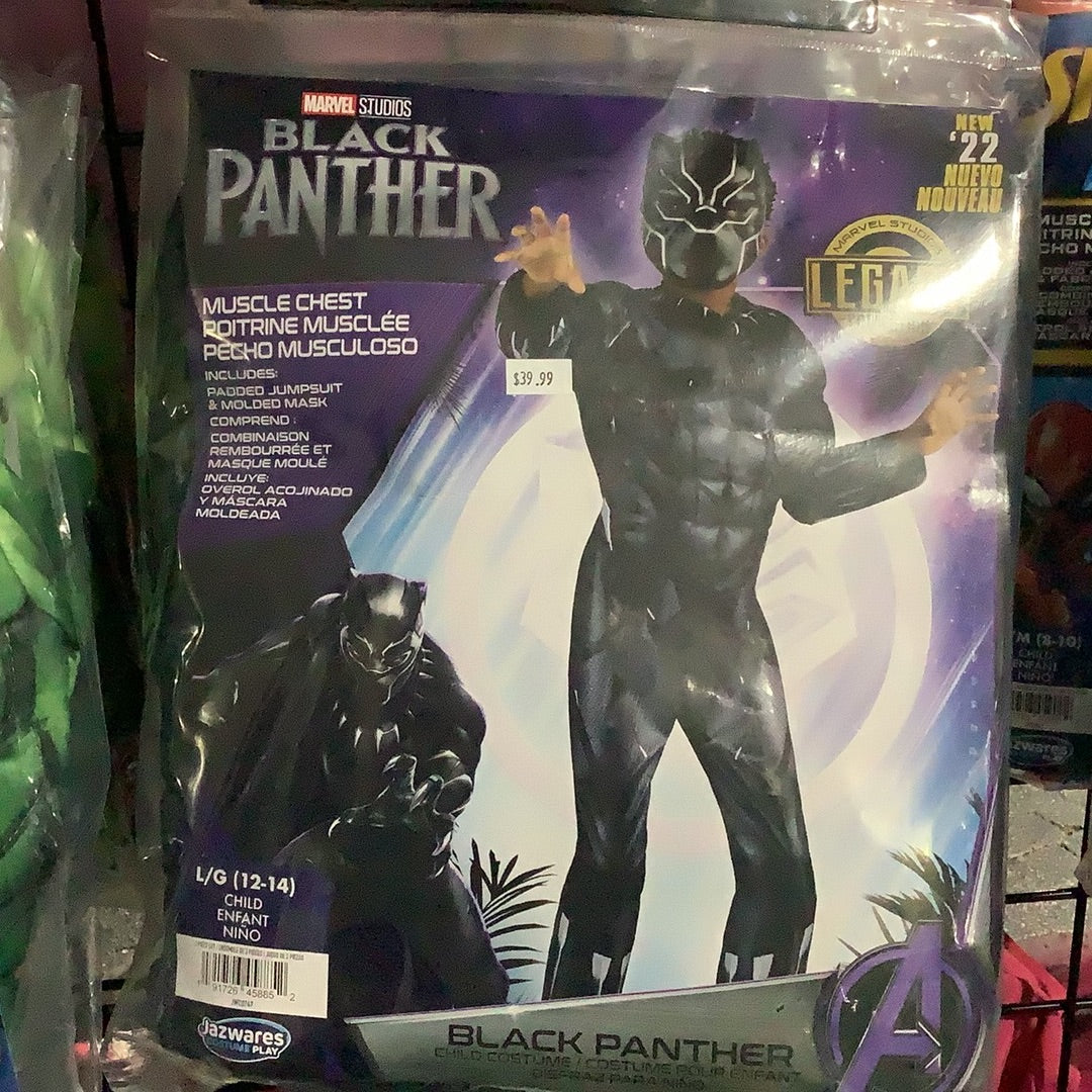 Avengers - Marvel - Child - Black Panther - Large (12-14)