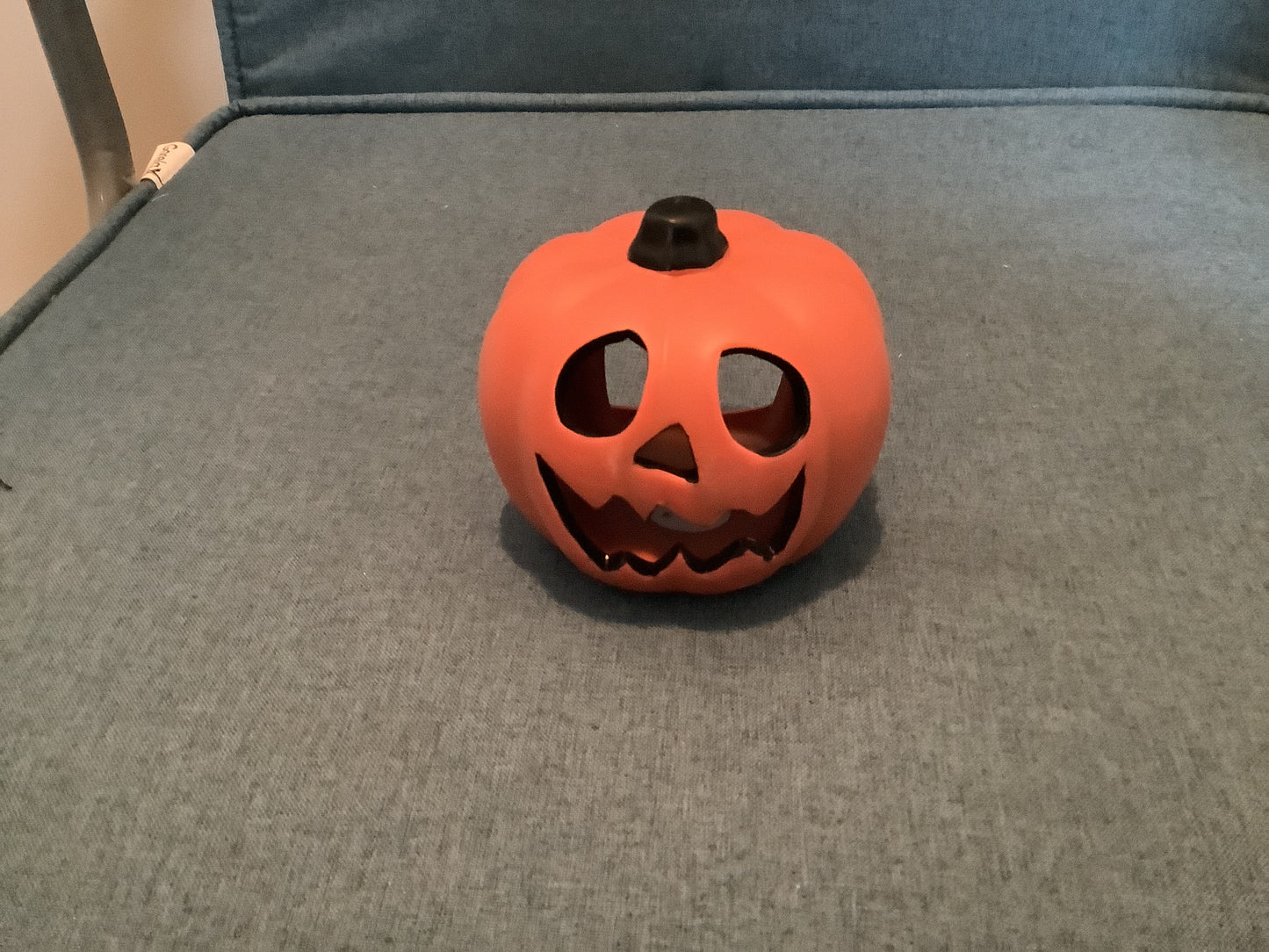 Ceramic Jack-o-lantern Candle Holder