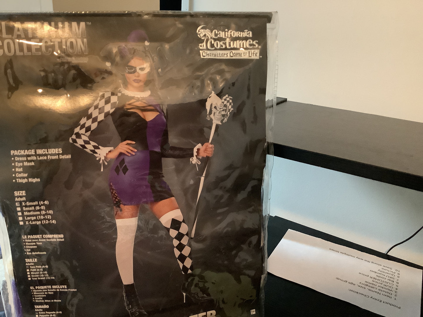 *Naughty Jester - Adult XS (4-6)