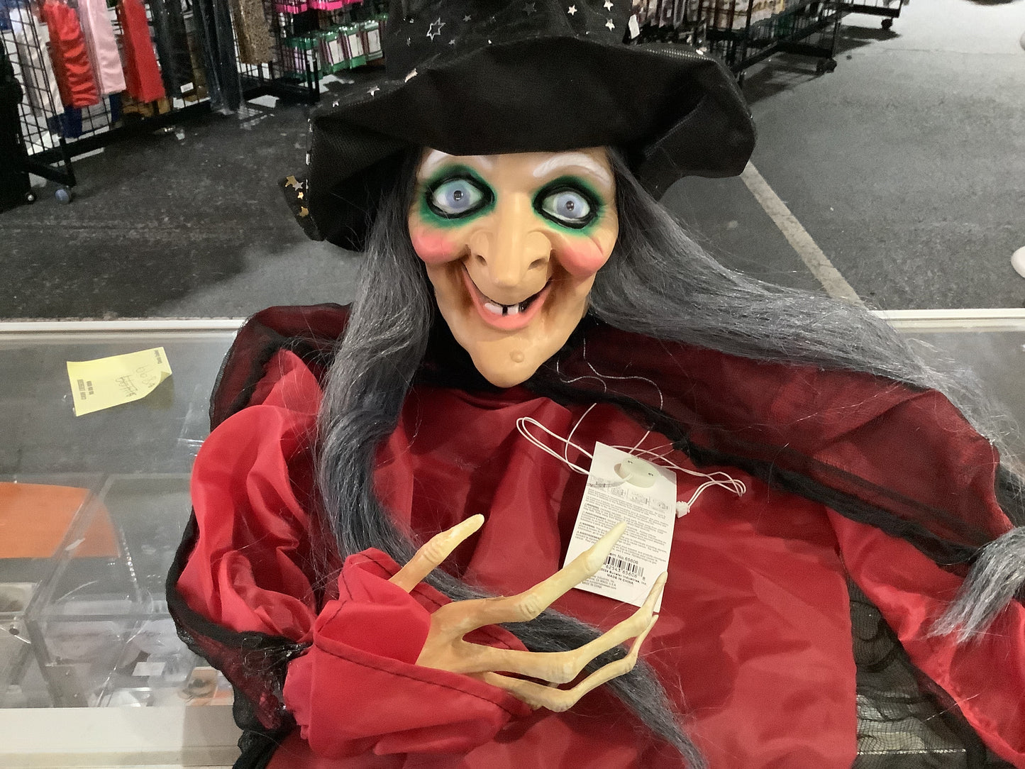 72” Hanging Witch with Crystal Ball