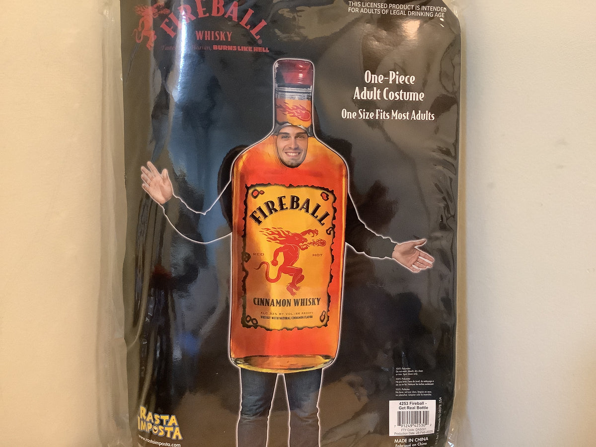 Fireball Bottle Costume - Adult One Size