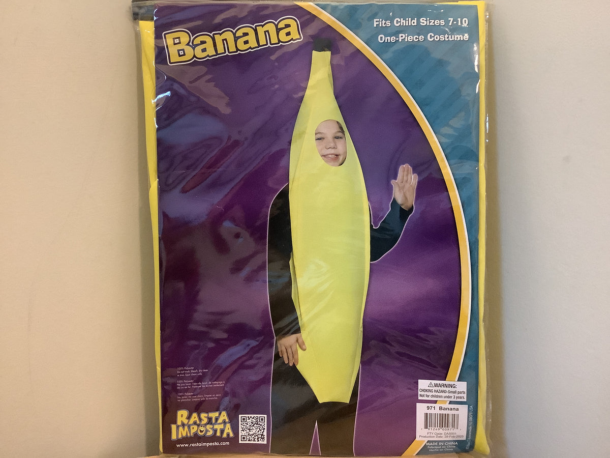 Banana One-Piece Costume - Child (7-10)