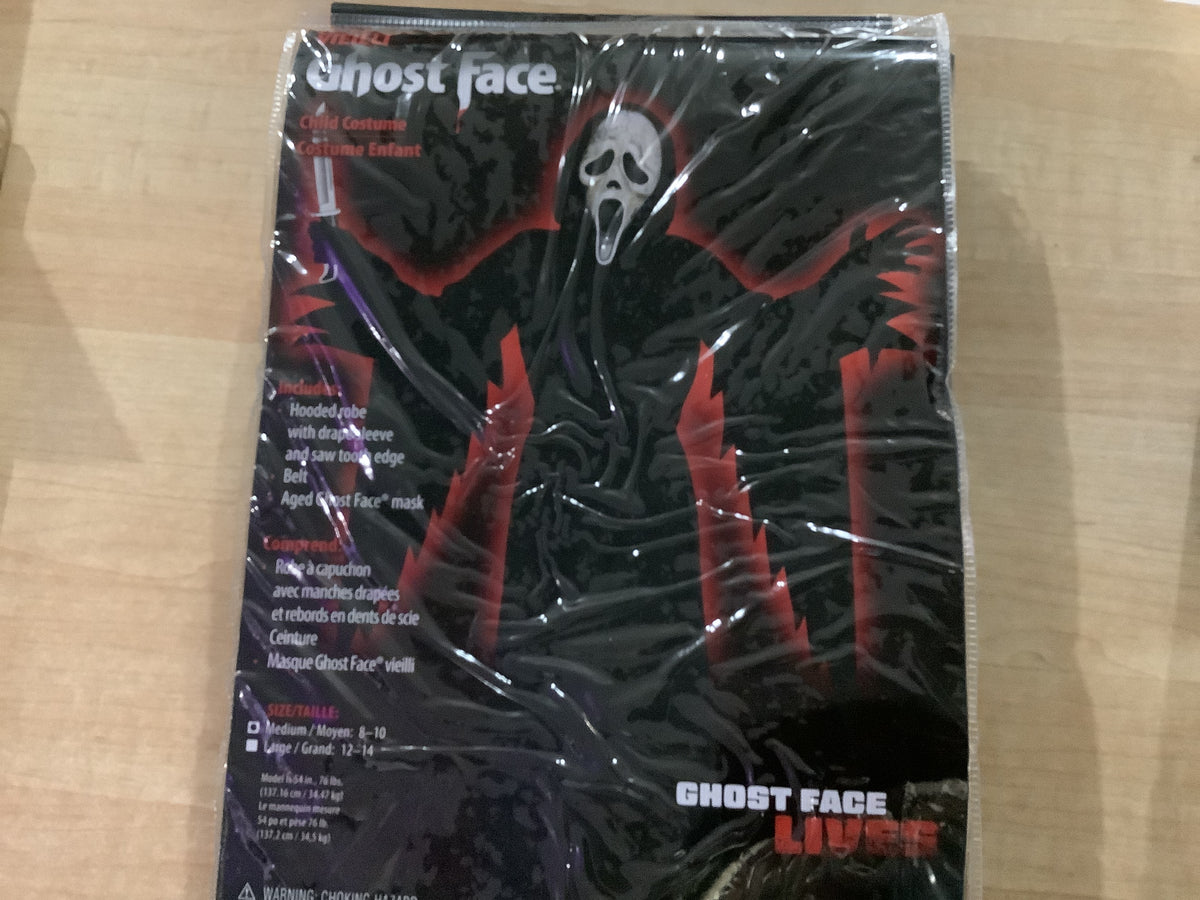 Ghost Face Aged Costume - Child Medium (8-10)