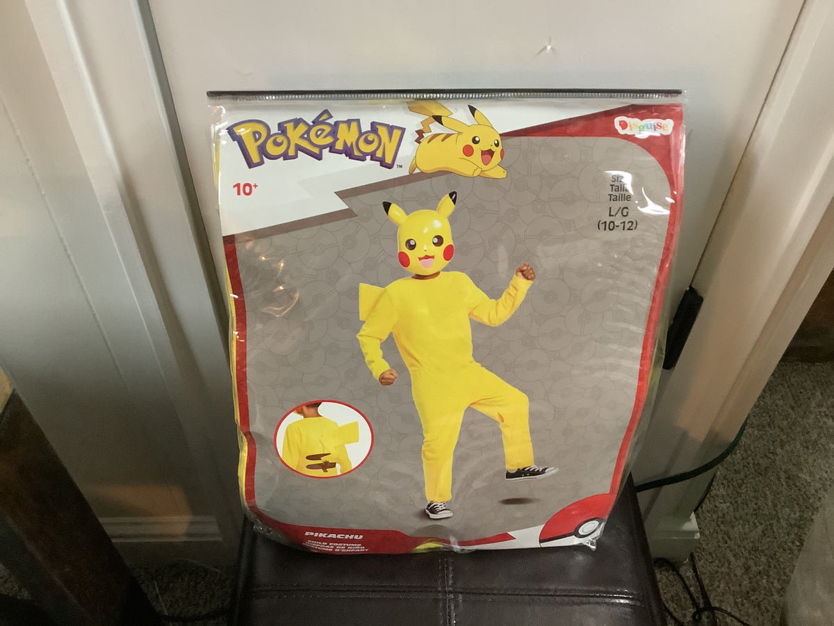 Pokemon Pikachu w/Mask - Child Large (10-12)