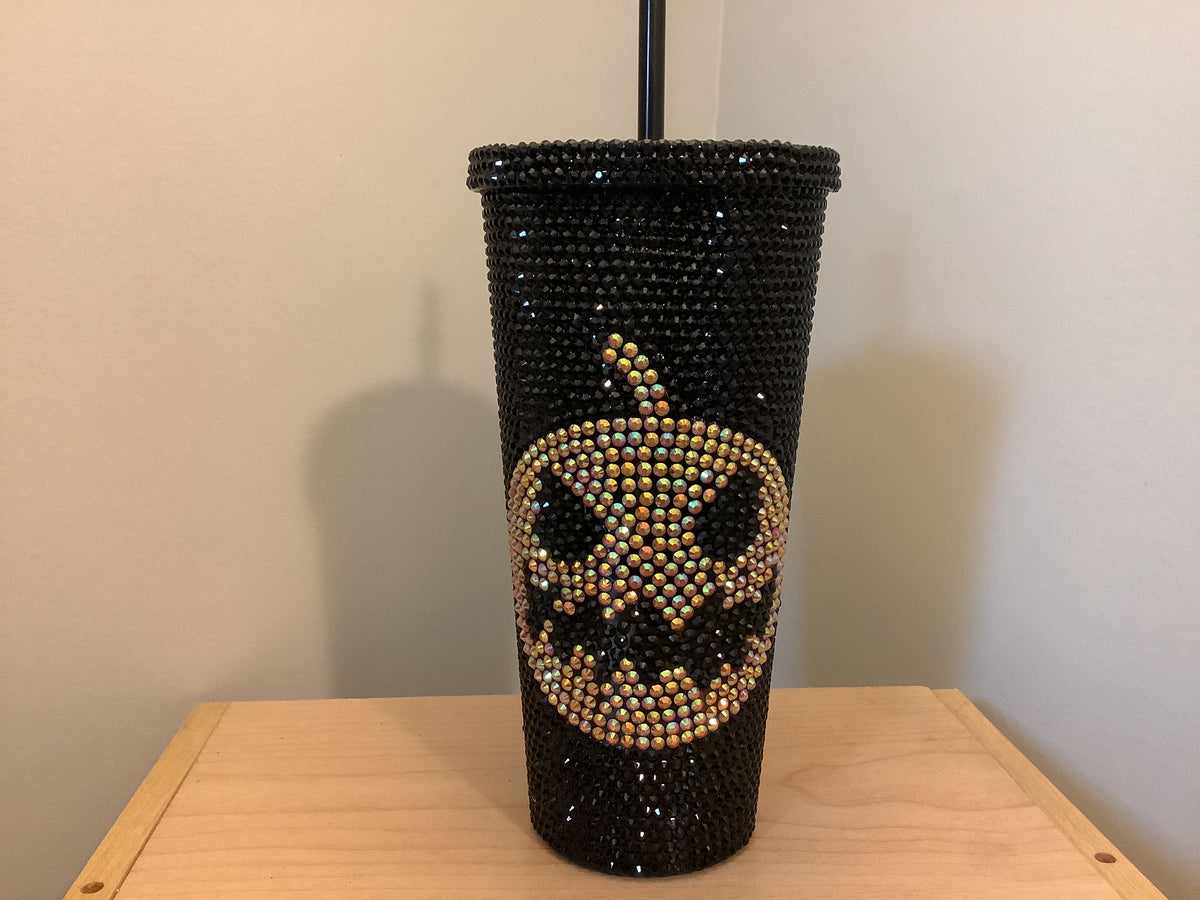 Rhinestone Pumpkin Cup