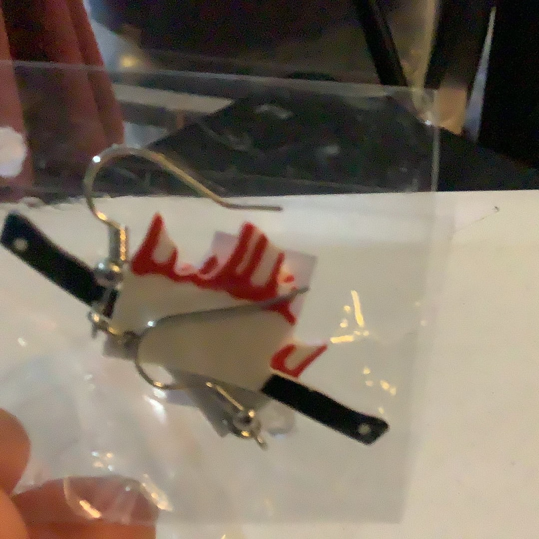 Meat Cleaver Earrings