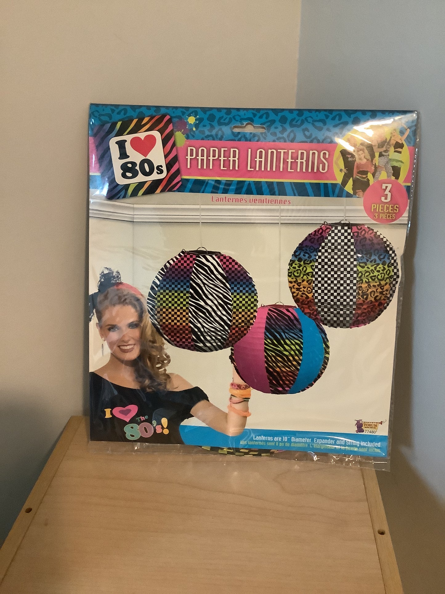 *I ❤️ the 80’s Paper Lantern