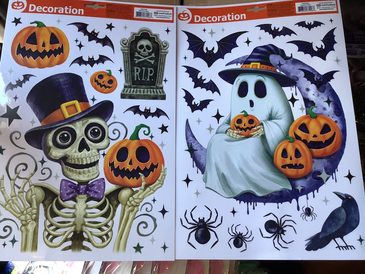 Glitter Window Clings - Characters - Assorted