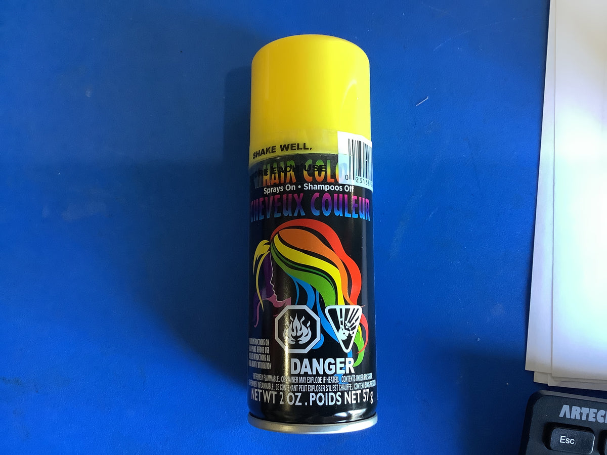 Flourescent Yellow Hair Color Spray