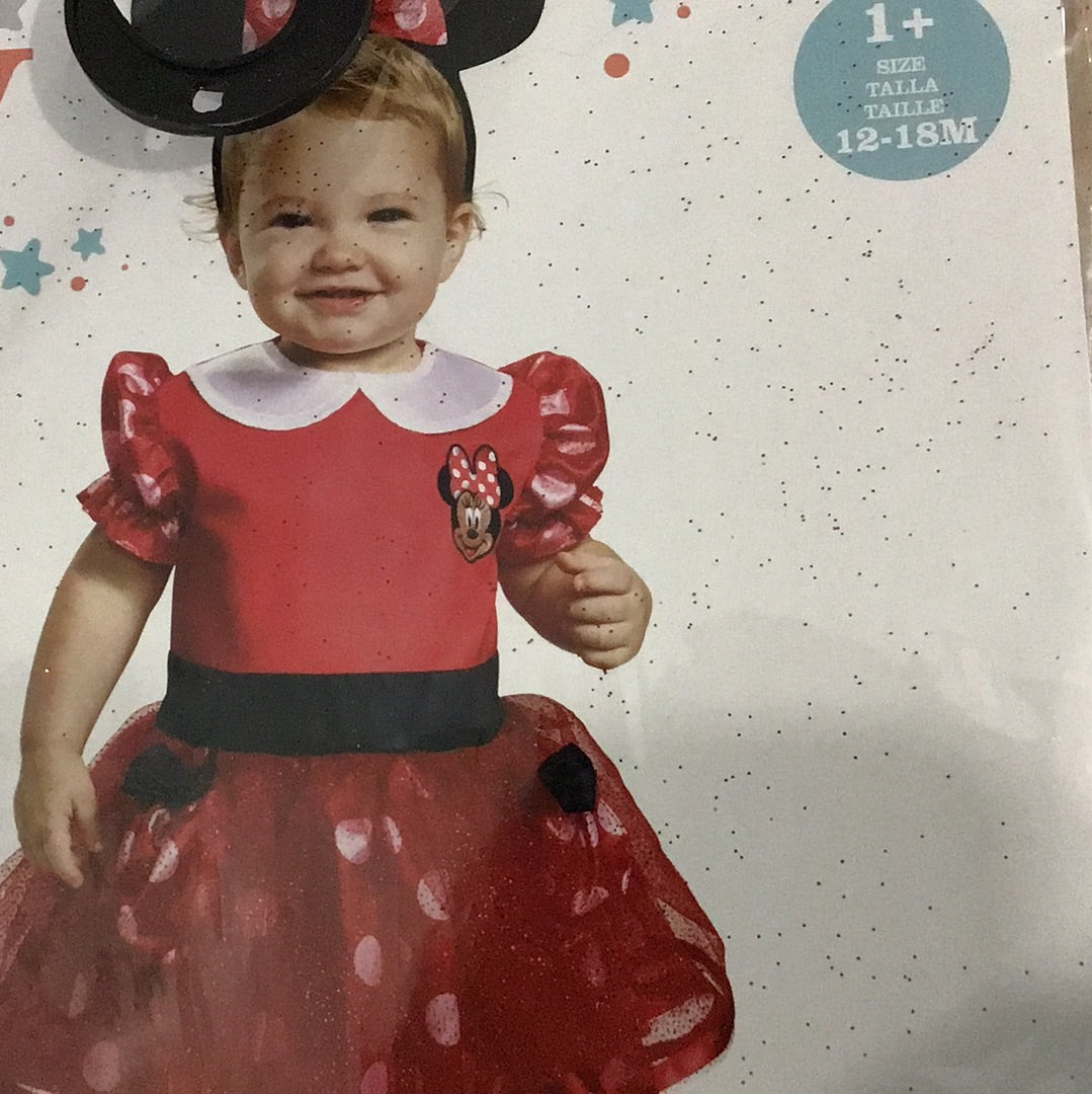 Disney Baby - Red Minnie Mouse - Infant 12-18 Months