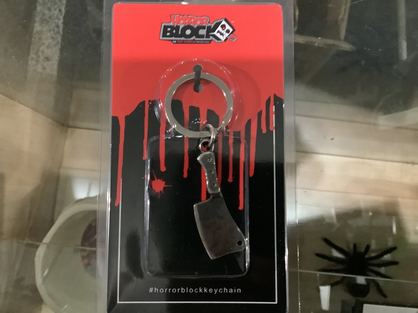 Horror Block Cleaver Keychain