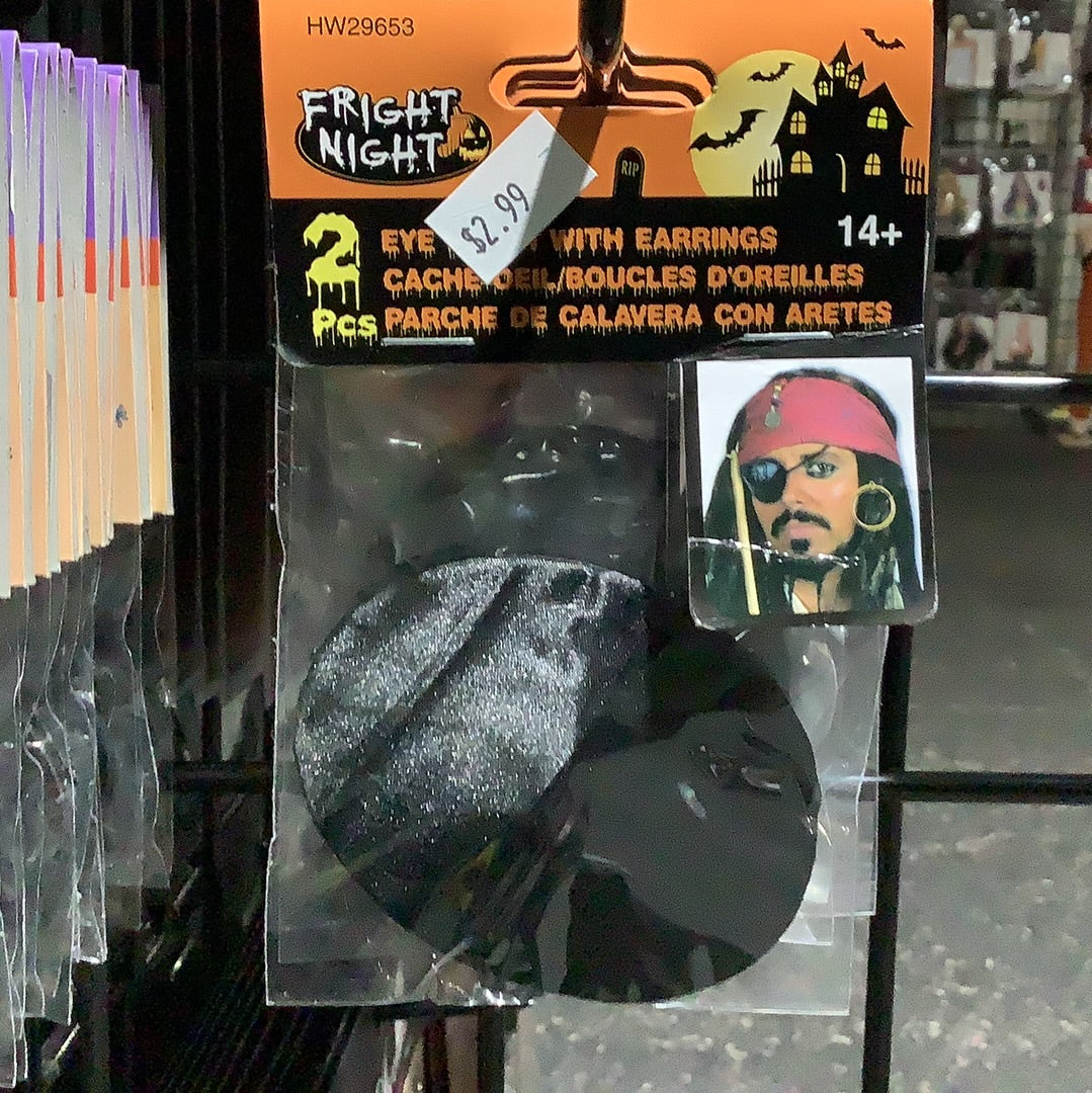 Eye Patch with Earrings- Fright Night
