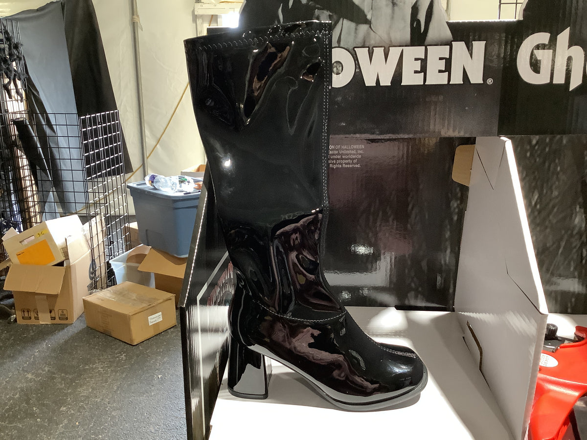 Ellie Go-Go Boots - Black - Size 7