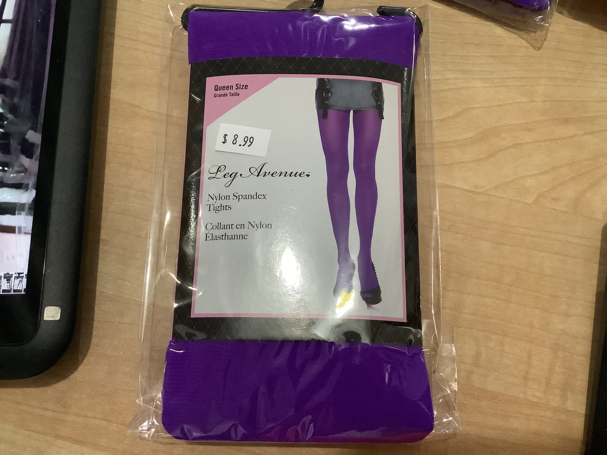 Nylon Spandex Tights -Purple (Queen Size)