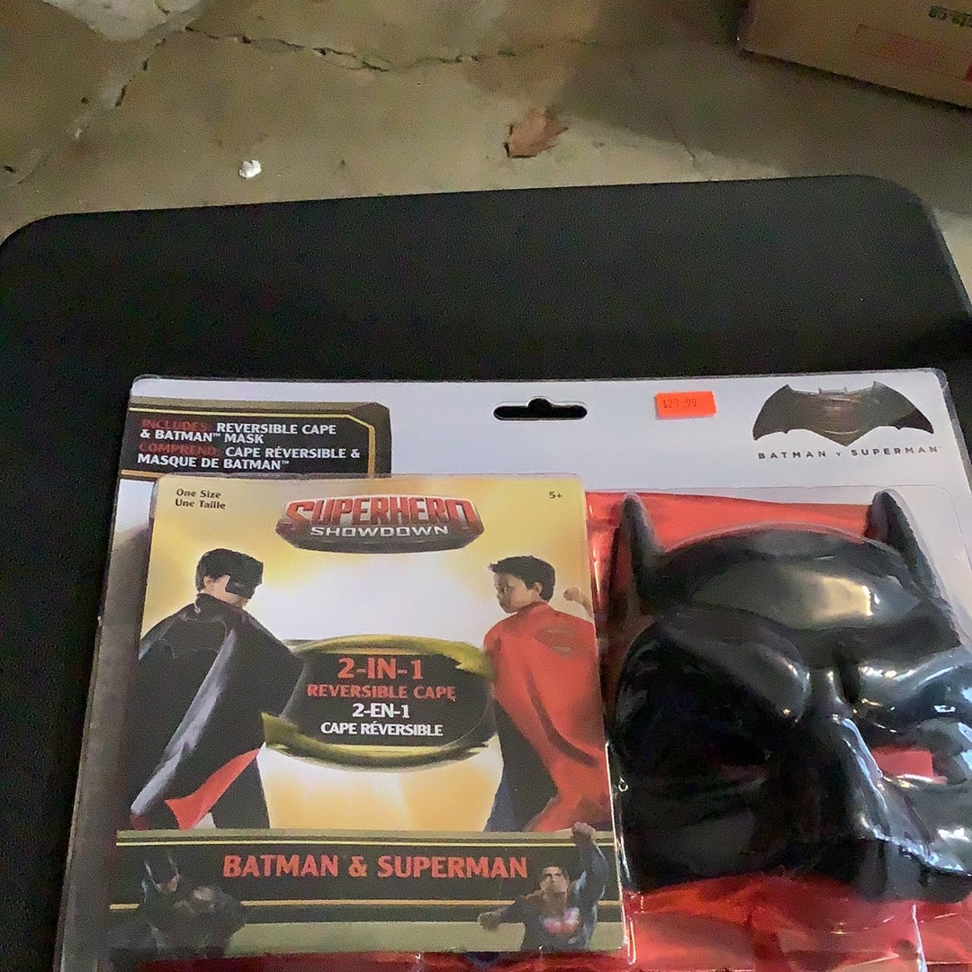 Reversible Cape and Batman Mask - Child