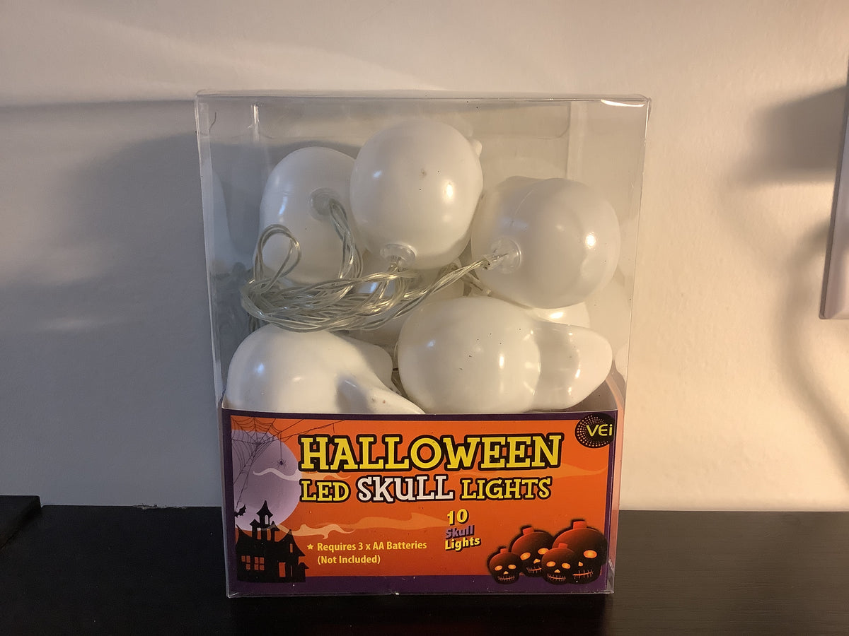 White Skeleton String Lights