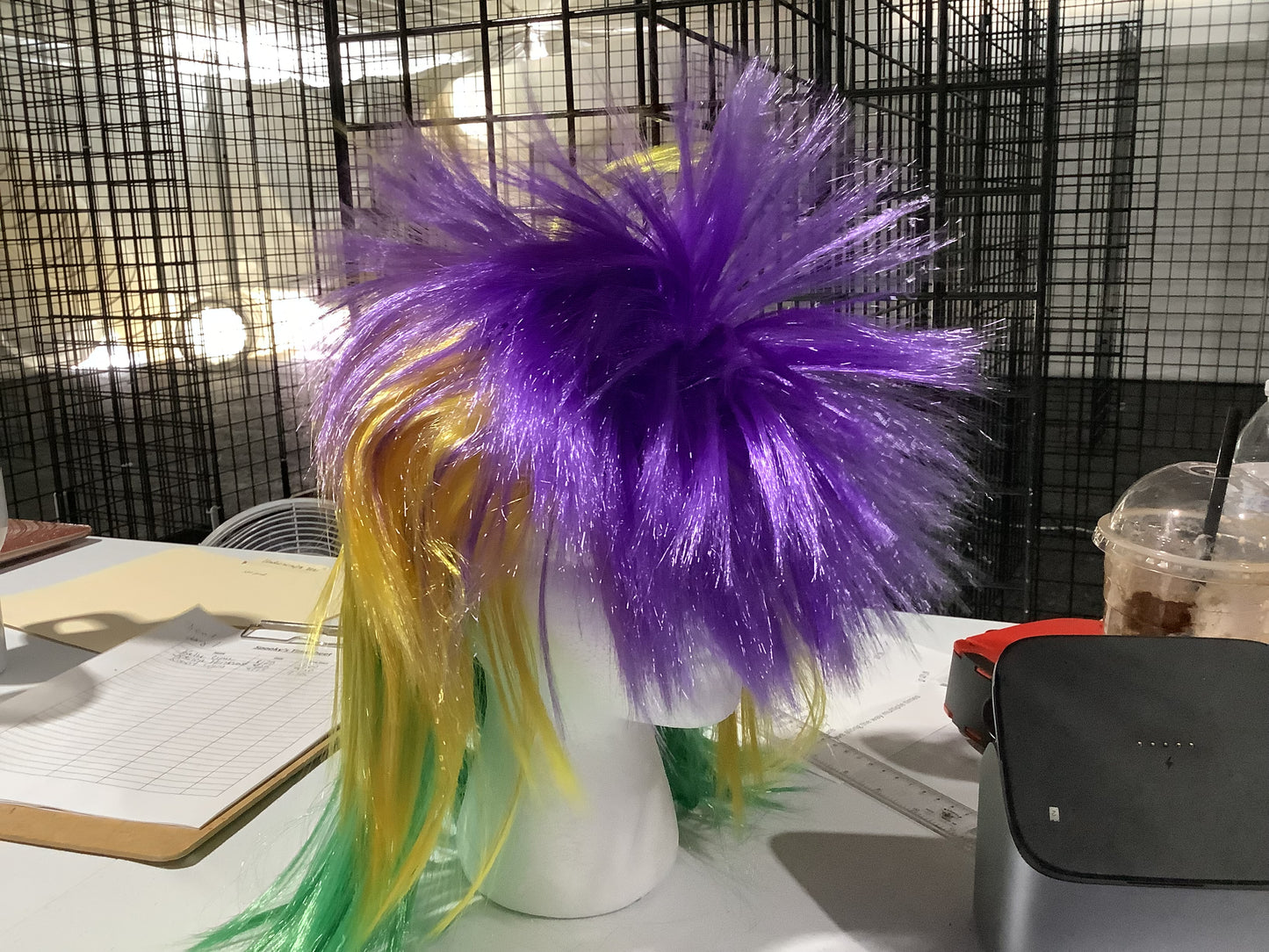 Mardi Gras Torch Wig