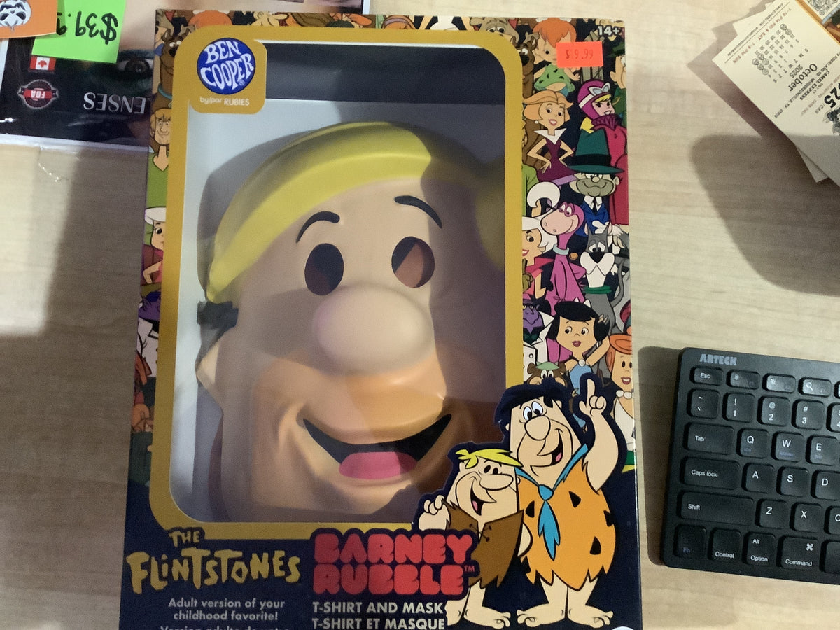 Flintstones - Barney Rubble T-Shirt & Mask - Adult OS