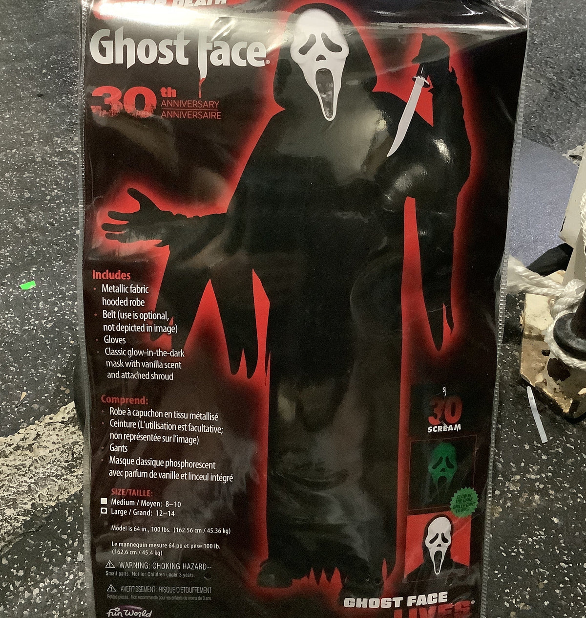 Ghost Face 30th Anniversary Deluxe “Father Death” - Child Medium (8-10)