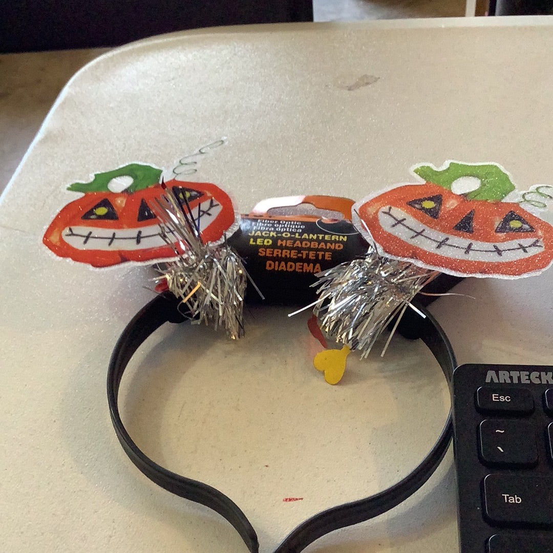 LED Jack O Lantern Headband - Fright Night