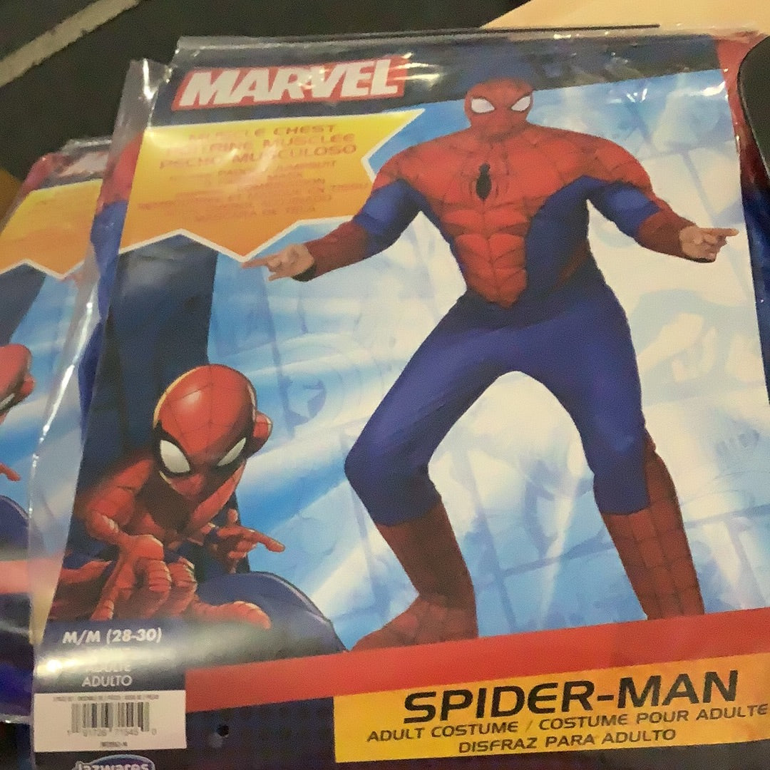 Marvel Spiderman Muscle Chest - Adult Large (32-34)