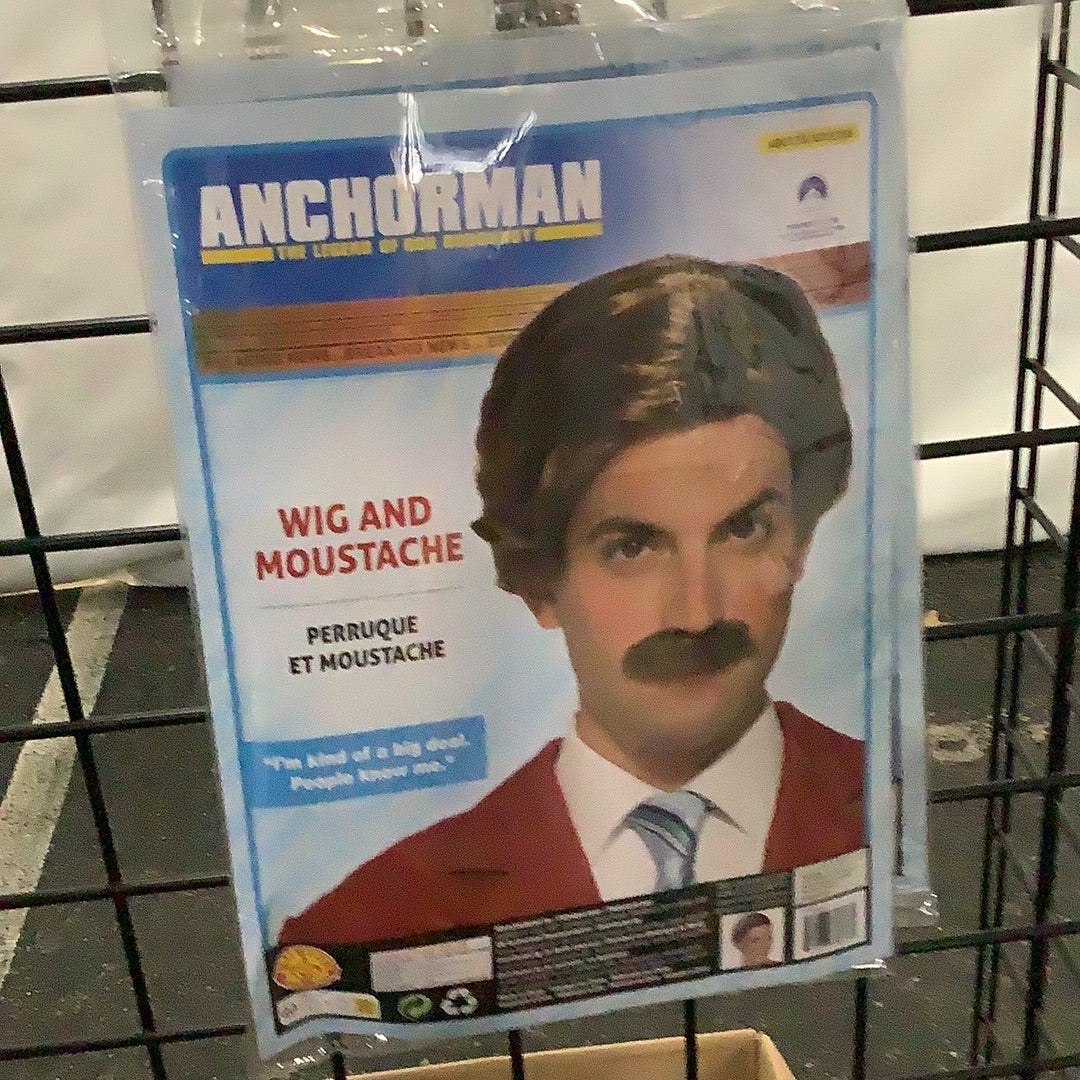 Anchorman Wig and Moustache