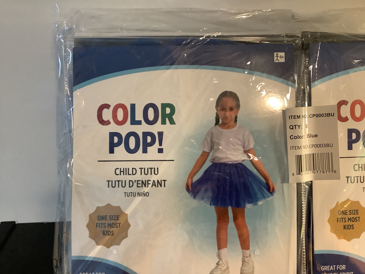 Color Pop Tutu - Blue - Child One Size