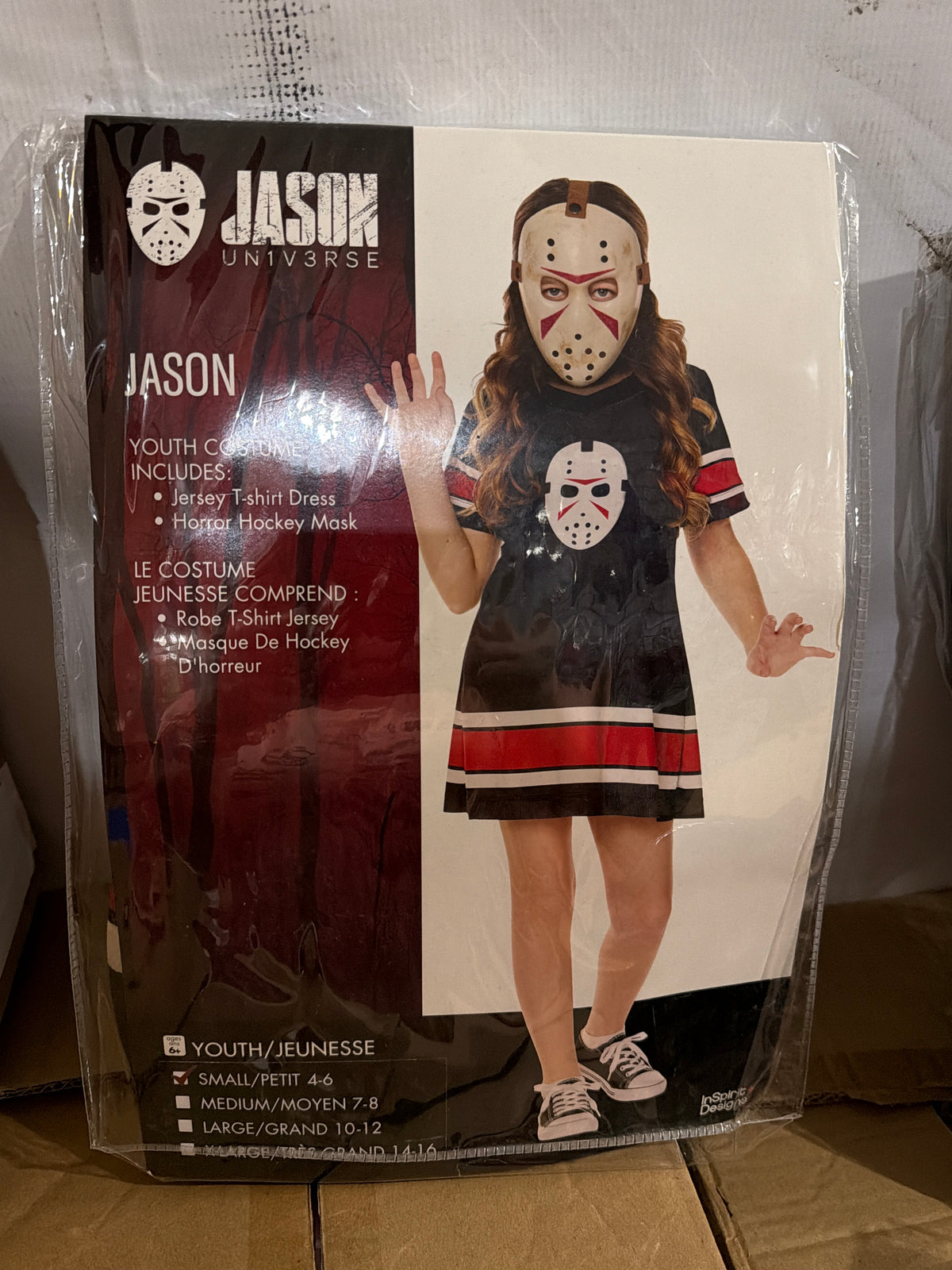 Jason Universe - Jason Jersey Dress w/Mask - Child Large (10-12)