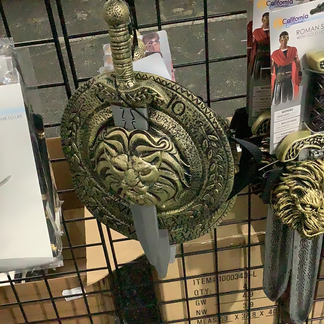 Gladiator Combat Shield and Sword - 12 in
