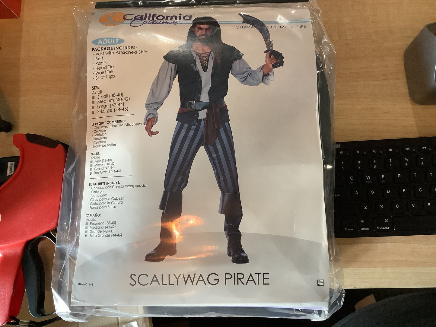 Scallywag Pirate - Adult Small