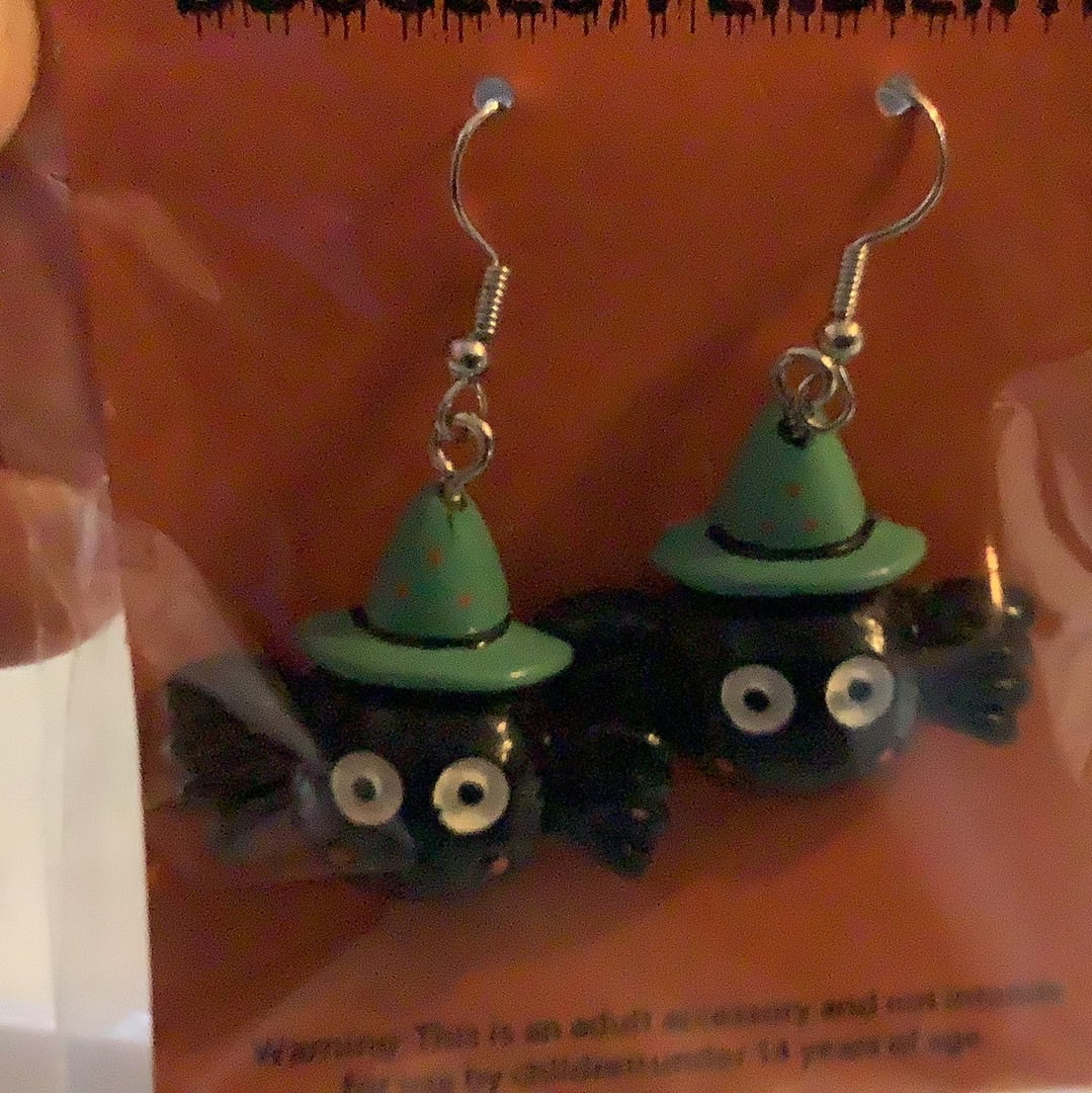 FRIGHT NIGHT Earrings Spider