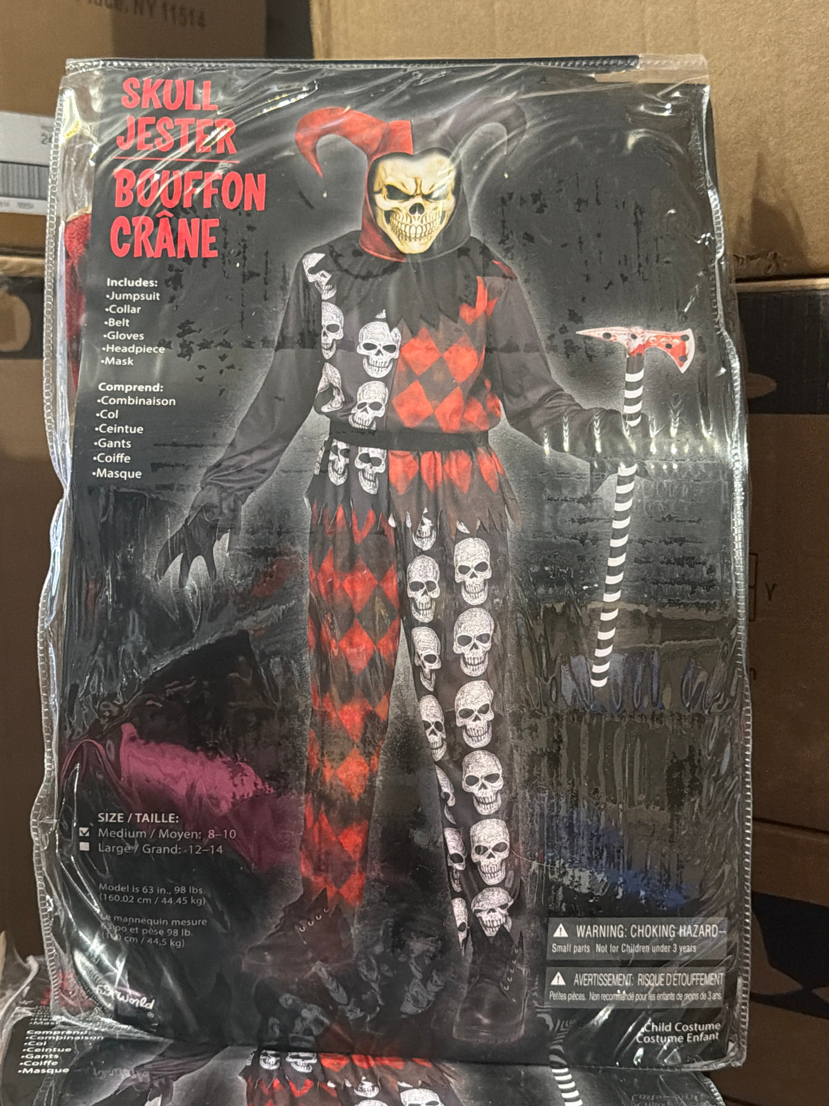 Skull Jester - Child Large (12-14)