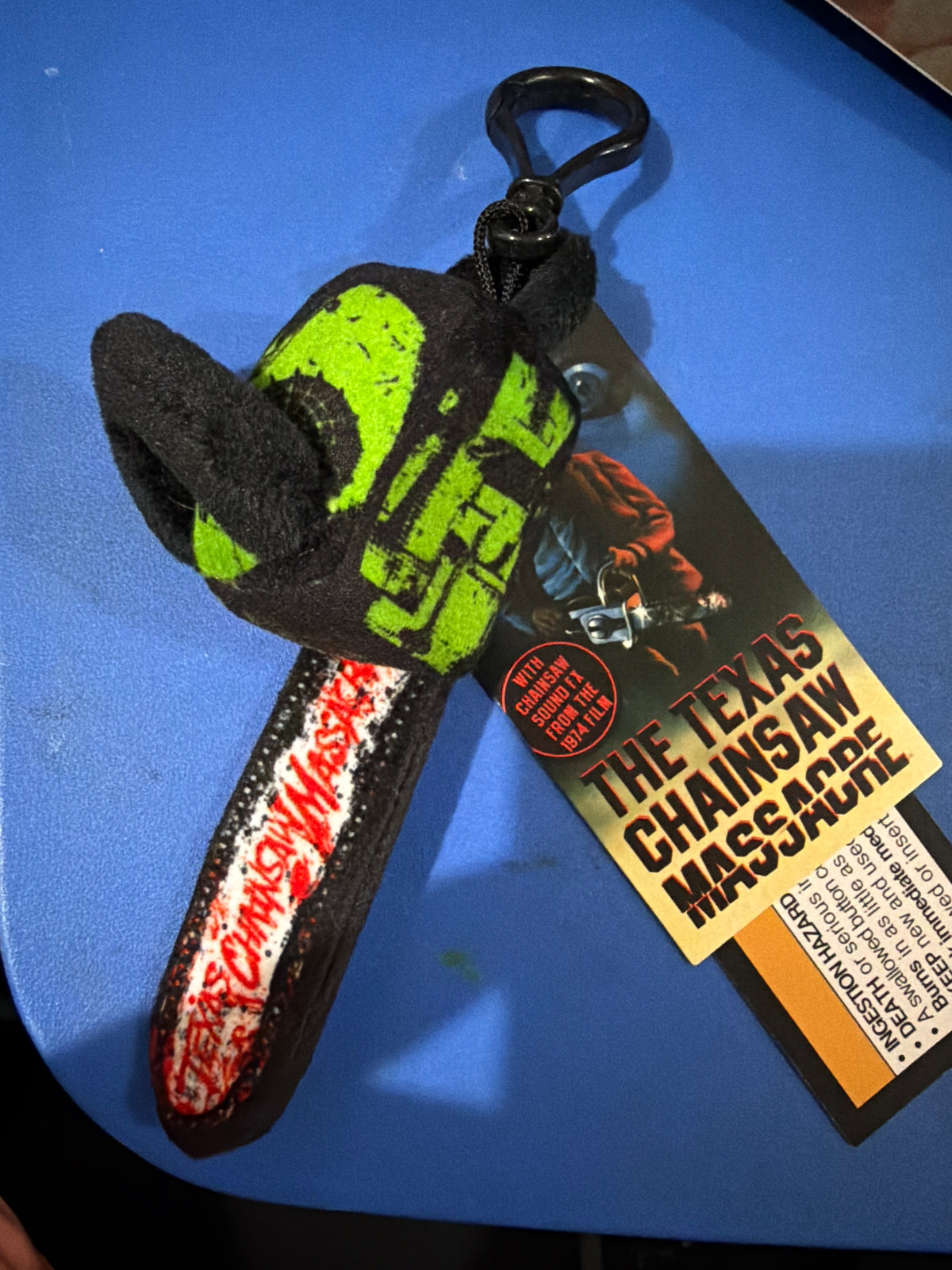 Texas Chainsaw Massacre Plush Chainsaw Keychain w/sound