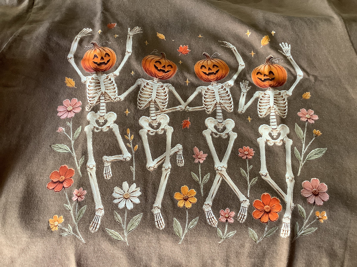 Dancing Skeletons (Brown) - Adult 3XL