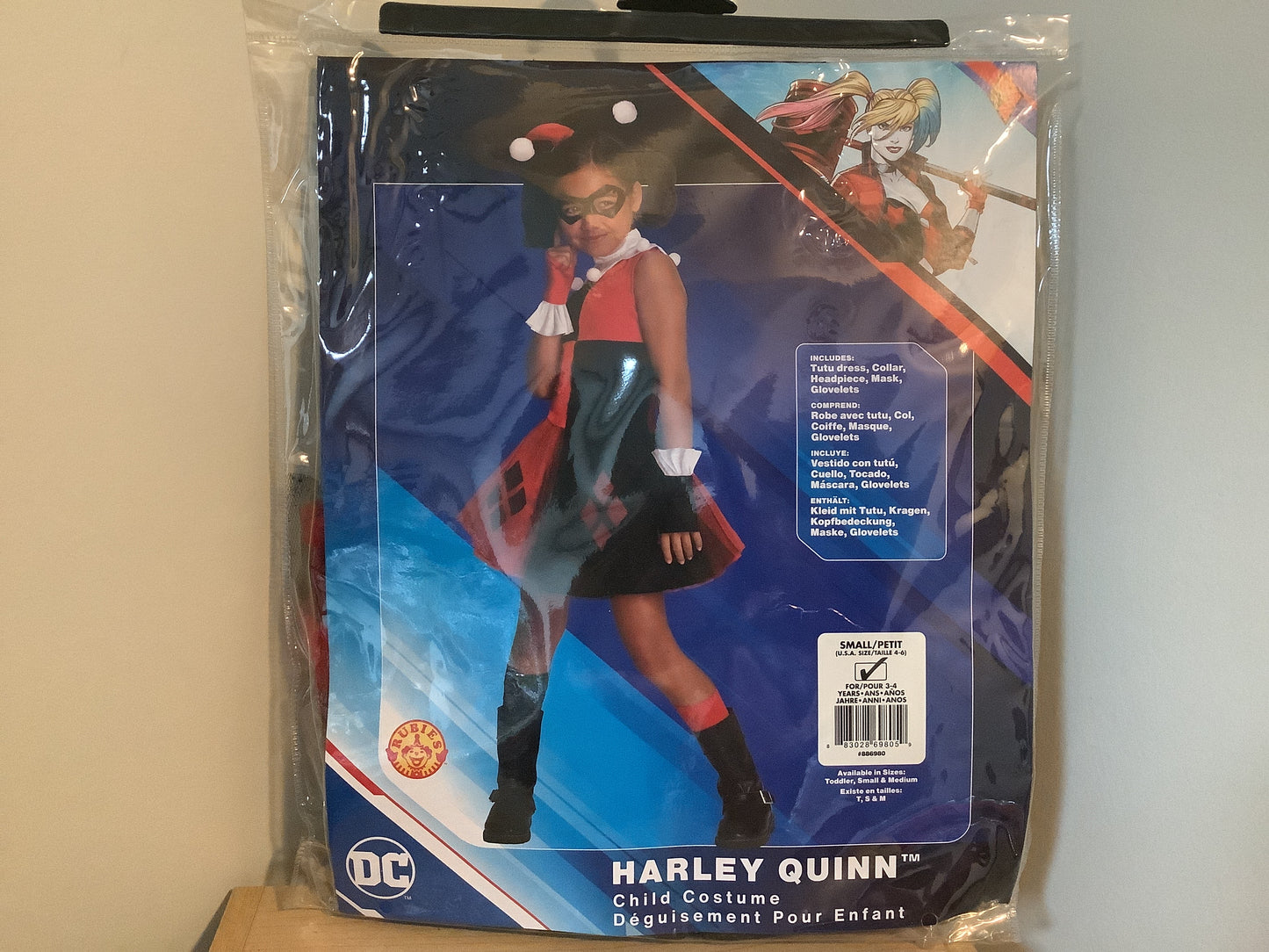 Harley Quinn Tutu Costume - Child Medium (5-7)