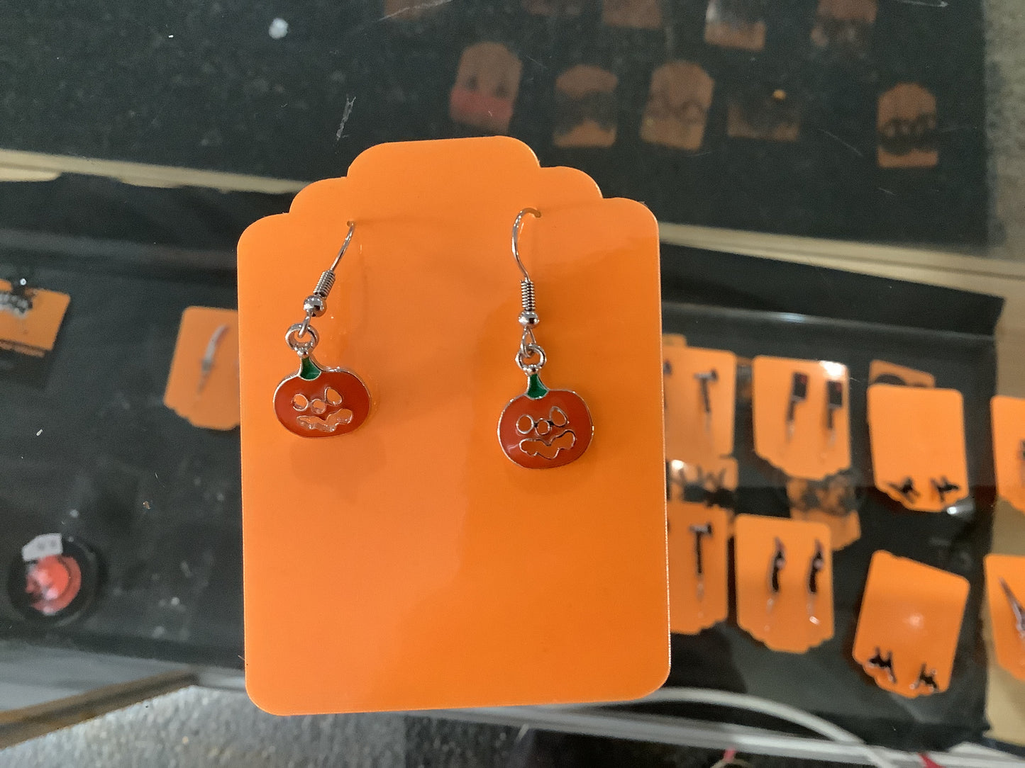 Small Pumpkin Earrings