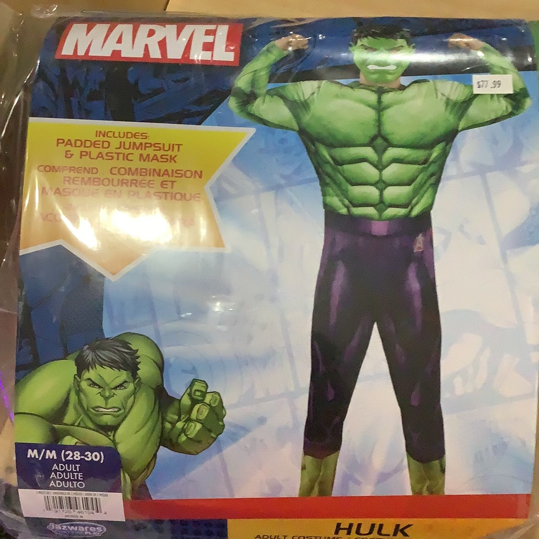 *Marvel Hulk Padded Suit- Adult Large (32-34)
