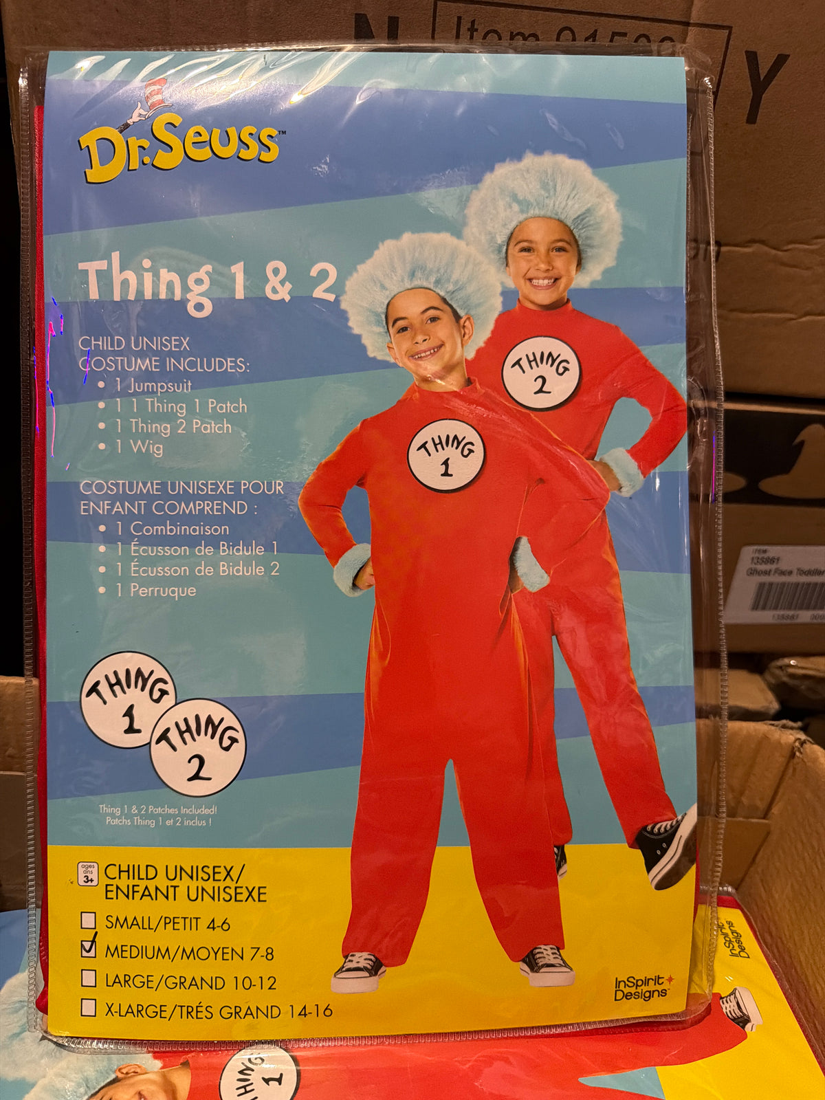 Dr. Seuss Thing 1 & 2 - Child Medium (7-8)