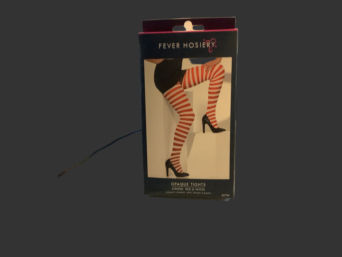 Adult Tights - Red & White Stripe