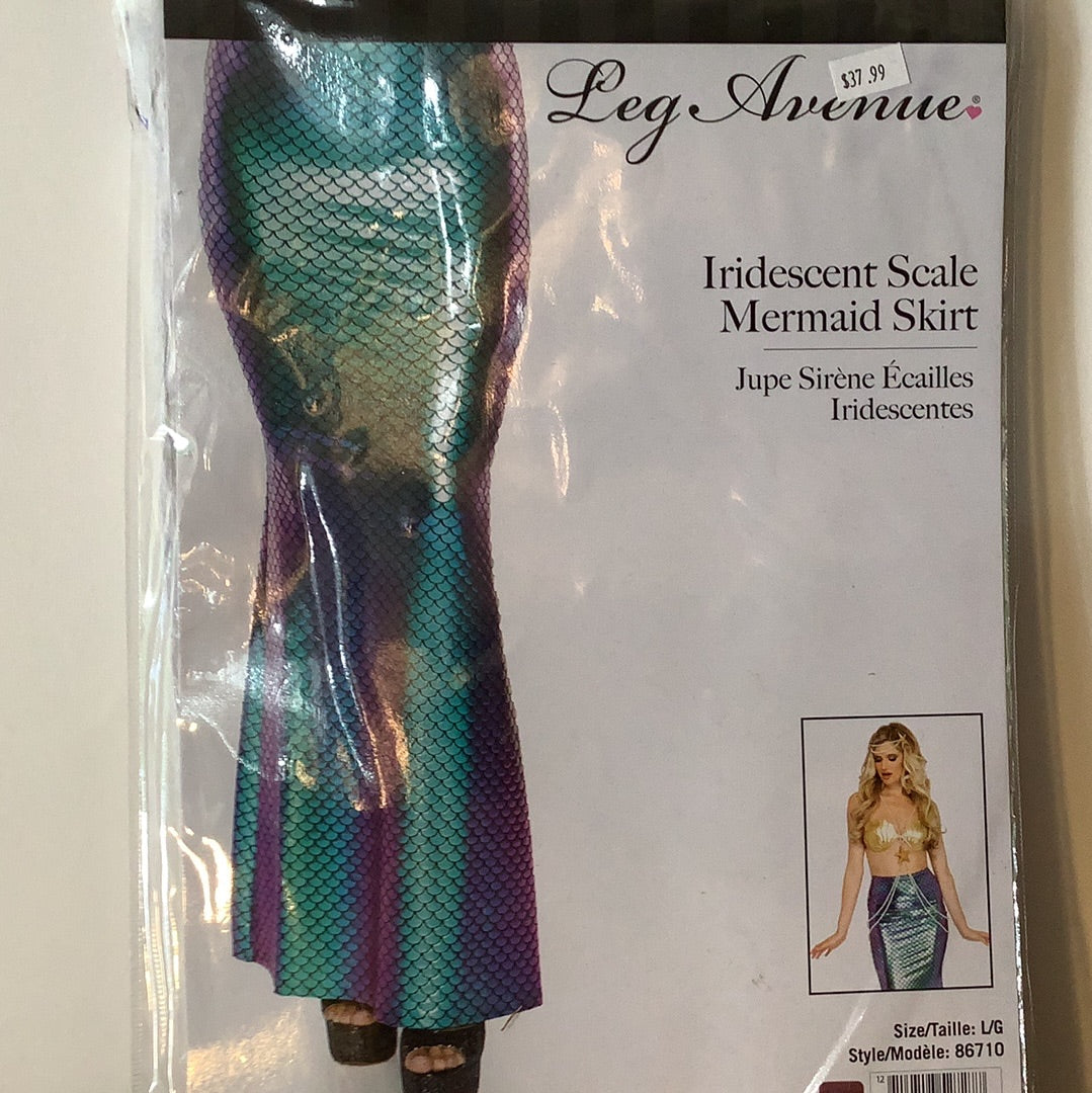 Iridescent Scale Mermaid Skirt - Adult