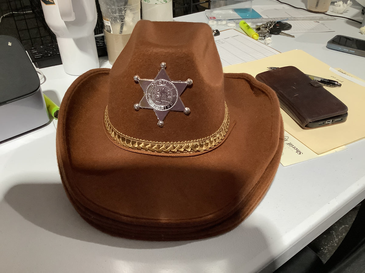 Brown Sheriff Hat